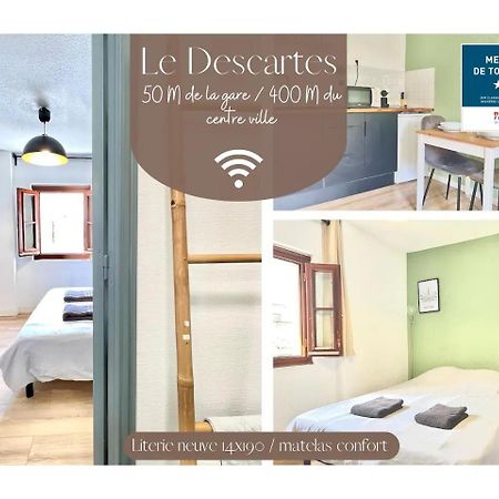Apartament Le Descartes, A 50M De La Gare Fibre/Tv Connecte Poitiers Zewnętrze zdjęcie